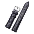 Calfskin Detachable Watch Leather Watch Band, Specification: 24mm (Black) - 1