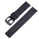 Smart Watch Black Buckle Leather Watch Band for Apple Watch / Galaxy Gear S3 / Moto 360 2nd, Specification: 18mm(Black) - 1
