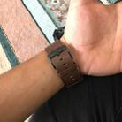 Smart Watch Black Buckle Leather Watch Band for Apple Watch / Galaxy Gear S3 / Moto 360 2nd, Specification: 18mm(Brown) - 6