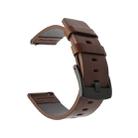 Smart Watch Black Buckle Leather Watch Band for Apple Watch / Galaxy Gear S3 / Moto 360 2nd, Specification: 22mm(Brown) - 4