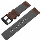 Smart Watch Silver Buckle Leather Watch Band for Apple Watch / Galaxy Gear S3 / Moto 360 2nd, Specification: 24mm(Brown) - 3
