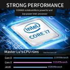 CENAVA F158G Notebook, 15.6 inch, 8GB+256GB, Windows 10 Intel Core i7-6500U Dual Core 2.5-3.1 GHz, Support TF Card & Bluetooth & WiFi & Micro HDMI, US/EU Plug(Silver) - 13