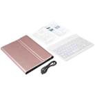 A06S Detachable Lambskin Texture Ultra-thin TPU Backlight Bluetooth Keyboard Leather Tablet Case with Stand For iPad mini 6(Rose Gold) - 5