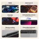 Jumper EZbook X7 Laptop, 14.0 inch, 16GB+1TB, Windows 11 Intel Ice lake i5-1035G1 Quad Core, Support TF Card & BT & Dual WiFi & HDMI, EU Plug - 5
