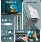 Jumper EZbook S5 Max Laptop, 16.0  inch, 16GB+512GB, Windows 11 Intel Jasper Lake N5095 Quad Core, Support TF Card & Bluetooth & WiFi & HDMI - 6