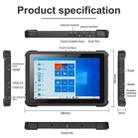 CENAVA W16K 4G Rugged Tablet, 10.1 inch, 4GB+128GB, IP67 Waterproof Shockproof Dustproof, Windows 10 Intel Core M3-6Y30 Dual Core, Support GPS/WiFi/BT(Black) - 6