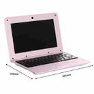 F5 Laptop, 10.1 inch, 1GB+8GB, Android 6.0 OS,  Allwinner A33 Quad Core 1.8GHz CPU, Support SD Card & Bluetooth & WiFi & RJ45, US Plug (Pink) - 2