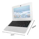 F5 Laptop, 10.1 inch, 1GB+8GB, Android 6.0 OS,  Allwinner A33 Quad Core 1.8GHz CPU, Support SD Card & Bluetooth & WiFi & RJ45, US Plug (White) - 2