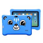 Q818 Kids Education Tablet PC, 7.0 inch, 512MB+8GB, Android 4.4 Allwinner A33 Quad Core 1.3GHz, Support WiFi / Bluetooth / OTG / FM / Dual Camera, with Silicone Case, US Plug(Blue) - 1