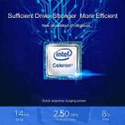 CENAVA P14 Ultrabook, 14 inch, 8GB+256GB, Windows 10 Intel Celeron J4115 Quad Core Up to 2.5GHz, Support TF Card & Bluetooth & Dual WiFi & Mini HDMI, US/EU Plug(Silver) - 12