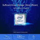 CENAVA P14 Ultrabook, 14 inch, 8GB+1TB, Windows 10 Intel Celeron N4120 Quad Core Up to 2.6GHz, Support TF Card & Bluetooth & Dual WiFi & Mini HDMI, US Plug(Silver) - 11