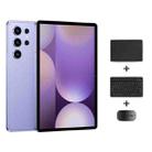Pad 9 Pro 10.1 inch 4G LTE Tablet PC Combo Set, 4GB+32GB, Android 10 MT6755 Octa Core, with Keyboard / Mouse / Leather Case, UK Plug (Purple) - 1
