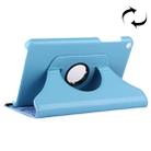 For Huawei  MediaPad T1 7.0 / T1-701u Litchi Texture Horizontal Flip 360 Degrees Rotation Leather Case with Holder(Blue) - 1