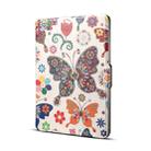 Colors Butterfly Print Horizontal Flip PU Leather Protective Case for Amazon Kindle Paperwhite 1 & 2 & 3 with Sleep / Wake-up - 1