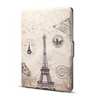 Eiffel Tower Print Horizontal Flip PU Leather Protective Case for Amazon Kindle Paperwhite 1 & 2 & 3 with Sleep / Wake-up - 1