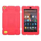 Full Coverage Silicone Shockproof Case for Amazon Kindle Fire HD8 (2017)(Red) - 1