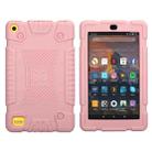Full Coverage Silicone Shockproof Case for Amazon Kindle Fire HD 8 (2017)(Rose Gold) - 1