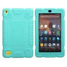 Full Coverage Silicone Shockproof Case for Amazon Kindle Fire 7 (2017)(Green) - 1