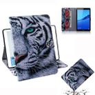 Tiger Pattern Horizontal Flip Leather Case for Huawei MediaPad M5 Lite 8 / Honor Tab 5, with Holder & Card Slot & Wallet - 1