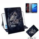 Lion Pattern Horizontal Flip Leather Case for Huawei MediaPad M5 Lite 8 / Honor Tab 5, with Holder & Card Slot & Wallet - 1