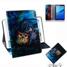 Oil Owl Pattern Horizontal Flip Leather Case for Huawei MediaPad M5 Lite 8 / Honor Tab 5, with Holder & Card Slot & Wallet - 1