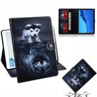 Wolf and Dog Pattern Horizontal Flip Leather Case for Huawei MediaPad M5 Lite 10.1, with Holder & Card Slot & Wallet - 1