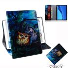 Oil Owl Pattern Horizontal Flip Leather Case for Huawei MediaPad M5 Lite 10.1, with Holder & Card Slot & Wallet - 1