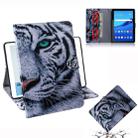 Tiger Pattern Horizontal Flip Leather Case for Huawei MediaPad T5, with Holder & Card Slot & Wallet - 1