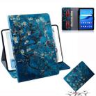 Apricot Blossom Pattern Horizontal Flip Leather Case for Huawei MediaPad T5, with Holder & Card Slot & Wallet - 1