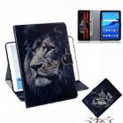 Lion Pattern Horizontal Flip Leather Case for Huawei MediaPad T5, with Holder & Card Slot & Wallet - 1