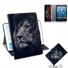 Lion Pattern Horizontal Flip Leather Case for Amazon Kindle Fire HD 8 2015/2016/2017/2018, with Holder & Card Slot & Wallet - 1