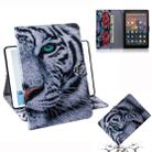 Tiger Pattern Horizontal Flip Leather Case for Amazon Kindle Fire HD 10 2015/2017, with Holder & Card Slot & Wallet - 1