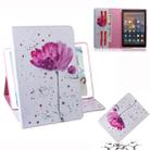 Purple Orchids Pattern Horizontal Flip Leather Case for Amazon Kindle Fire HD 10 2015/2017, with Holder & Card Slot & Wallet - 1