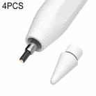 4 PCS MOMAX ONE LINK Magnetic Wireless Charging Capacitive Stylus Pen Tip Set (White) - 1