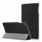 Custer Painted 3-folding Holder Tablet PC Leather Case For Honor Pad 7 10.1inch/X8/X8 Lite(Black) - 1