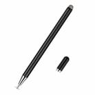 JD02 Universal Magnetic Pen Cap Pan Head + Fiber Cloth 2 in 1 Stylus Pen for Smart Tablets and Mobile Phones (Black) - 1