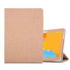 Anti-slip Texture Horizontal Flip PU Leather Protective Case for ONDA X20,  with Three-folding Holder (Gold) - 1