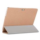 Anti-slip Texture Horizontal Flip PU Leather Protective Case for ONDA X20,  with Three-folding Holder (Gold) - 6