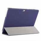Anti-slip Texture Horizontal Flip PU Leather Protective Case for ONDA X20,  with Three-folding Holder (Blue) - 6