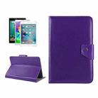 9 inch Tablets Leather Case Crazy Horse Texture Protective Case Shell with Holder for ONDA V891w, Ramos i9s Pro & Win8, Colorfly i898W & i898A(Purple) - 1