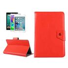 9 inch Tablets Leather Case Crazy Horse Texture Protective Case Shell with Holder for ONDA V891w, Ramos i9s Pro & Win8, Colorfly i898W & i898A(Red) - 1