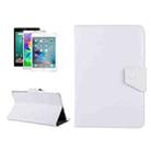 9 inch Tablets Leather Case Crazy Horse Texture Protective Case Shell with Holder for ONDA V891w, Ramos i9s Pro & Win8, Colorfly i898W & i898A(White) - 1