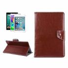 9 inch Tablets Leather Case Crazy Horse Texture Protective Case Shell with Holder for ONDA V891w, Ramos i9s Pro & Win8, Colorfly i898W & i898A(Brown) - 1