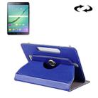 8 inch Tablets Leather Case Crazy Horse Texture 360 Degrees Rotation Protective Case Shell with Holder for Galaxy Tab S2 8.0 T715 / T710, Cube U16GT, ONDA Vi30W, Teclast P86(Blue) - 1