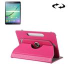 8 inch Tablets Leather Case Crazy Horse Texture 360 Degrees Rotation Protective Case Shell with Holder for Galaxy Tab S2 8.0 T715 / T710, Cube U16GT, ONDA Vi30W, Teclast P86(Magenta) - 1