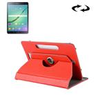 8 inch Tablets Leather Case Crazy Horse Texture 360 Degrees Rotation Protective Case Shell with Holder for Galaxy Tab S2 8.0 T715 / T710, Cube U16GT, ONDA Vi30W, Teclast P86(Red) - 1