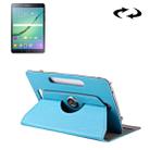 8 inch Tablets Leather Case Crazy Horse Texture 360 Degrees Rotation Protective Case Shell with Holder for Galaxy Tab S2 8.0 T715 / T710, Cube U16GT, ONDA Vi30W, Teclast P86(Baby Blue) - 1