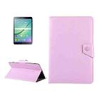 8 inch Tablets Leather Case Crazy Horse Texture Protective Case Shell with Holder for Galaxy Tab S2 8.0 T715 / T710, Cube U16GT, ONDA Vi30W, Teclast P86(Pink) - 1