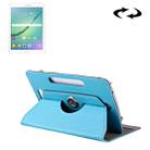 10 inch Tablets Leather Case Crazy Horse Texture 360 Degrees Rotation Protective Case Shell with Holder for Asus ZenPad 10 Z300C, Huawei MediaPad M2 10.0-A01W, Cube IWORK10(Baby Blue) - 1