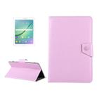 10 inch Tablets Leather Case Crazy Horse Texture Protective Case Shell with Holder for Asus ZenPad 10 Z300C, Huawei MediaPad M2 10.0-A01W, Cube IWORK10(Pink) - 1